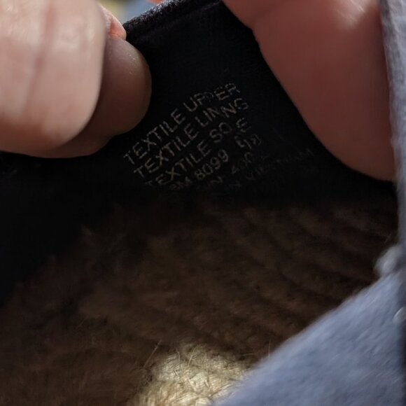 Great condition Tory Burch Weston Flat Espadrille shoes in Bright Navy - size 8M - Picture 16 of 17